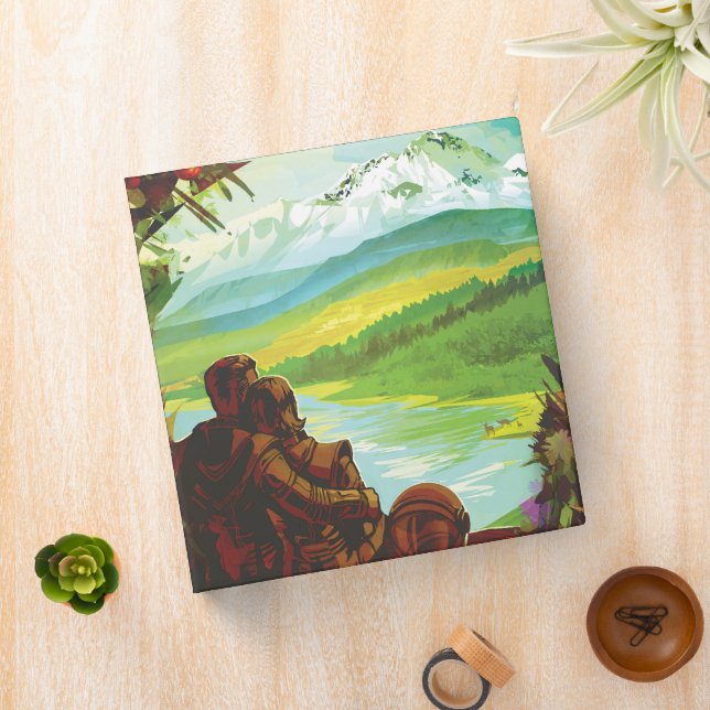 Retro Space Travel Poster-An Earth Science Mission Binder (In Situ)