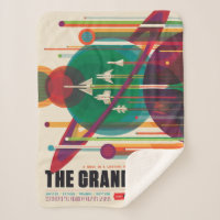 Retro Space Travel Poster- Solar System Grand Tour