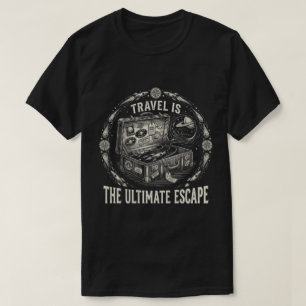Retro Space Travel Suitcase - The Ultimate Escape  T-Shirt
