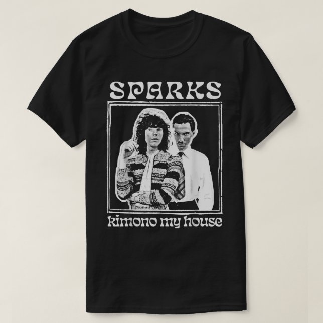 Retro Sparks Band - Sparks-Band Funny Synths       T-Shirt (Design Front)