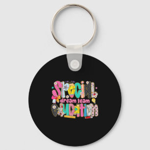 Retro Special Education Squad Dream Team Sped Teac Keychain