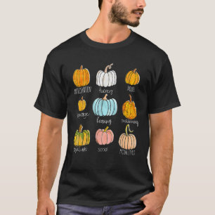 Retro Speech Therapy Pumpkin For Sped Teachers SLP T-Shirt