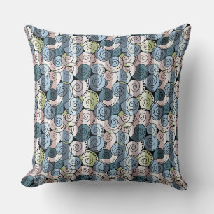 Retro, spiral throw pillow