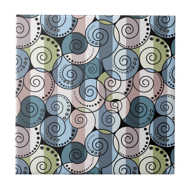 Retro, spiral tile (Front)