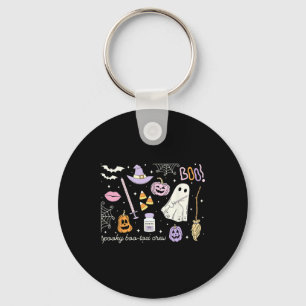 Retro Spooky Boo-tox Crew Aesthetic Injector Nurse Keychain
