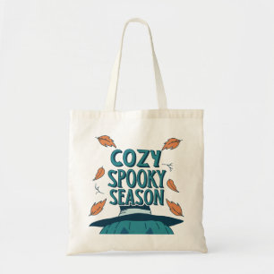 Retro Spooky Pumpkin Halloween Cozy Spooky Season Tote Bag