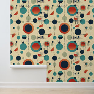 Retro Spots and Dots Wallpaper