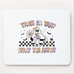 Retro Spray Tan Artist Halloween Ghosts Sunless Ta Mouse Pad