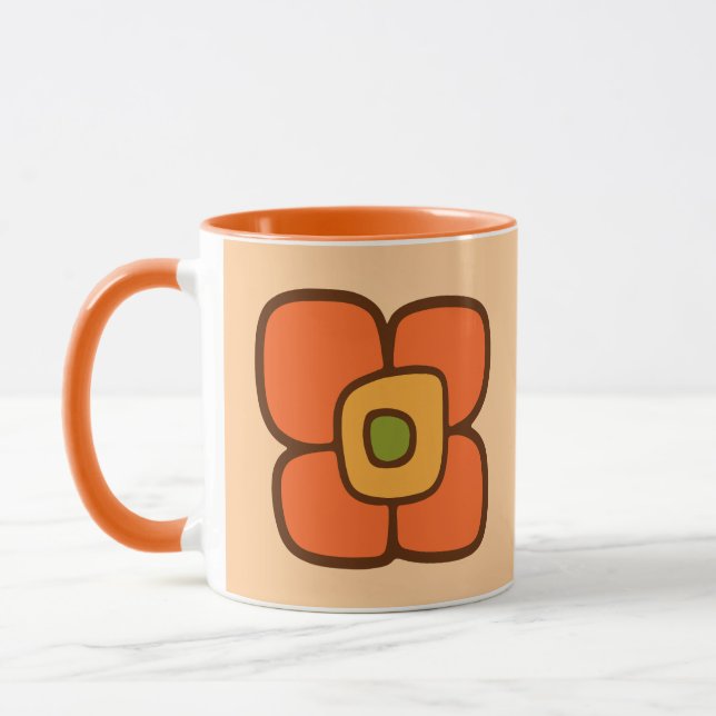 Retro Spring Blossom Mug (Left)