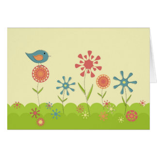 Retro spring garden