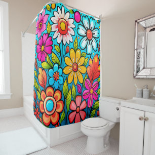 Retro spring hippie flower power 