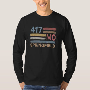Retro Springfield Area Code 417 Residents State Mi T-Shirt