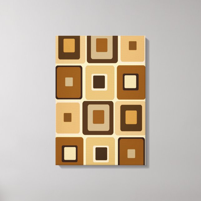 Retro Square on Canvas (Front)
