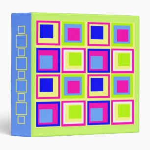 Retro Squares Binder