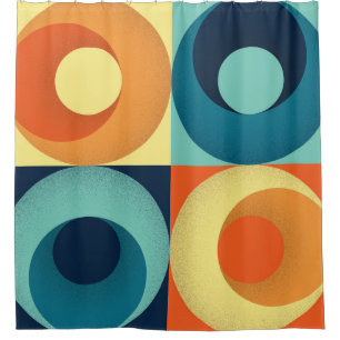 Retro Squares & Circles: 1960s Pattern