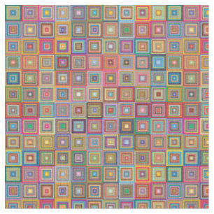 Retro Squares Fabric