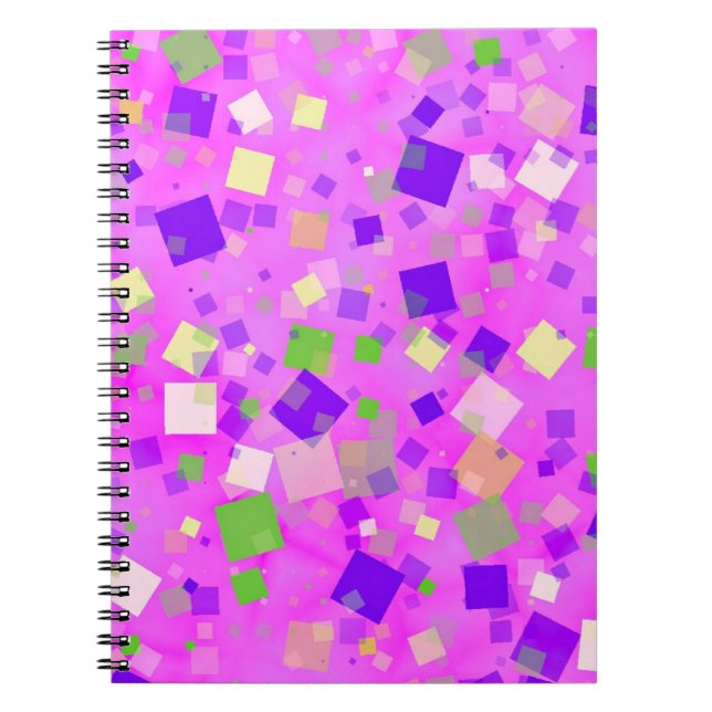 Retro squares! notebook (Front)