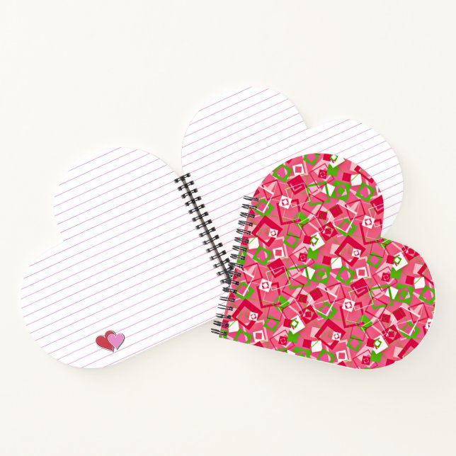 Retro Squares Pattern Notebook (Inside)