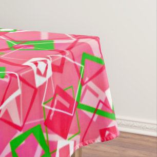 Retro Squares Pattern Tablecloth