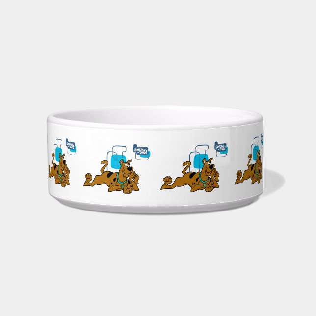 Retro Squares Scooby-Doo Lying Down Bowl (Right)