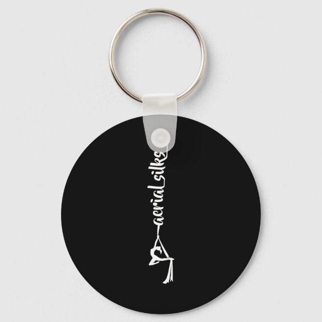 Retro Srt Aerial Silks Quote Funny Basic  Keychain (Front)