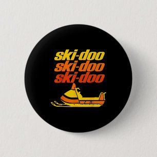 Retro Srt Quote Ski Doo Vintage Snowmobiles Funny 2 Inch Round Button