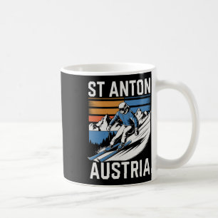 Retro St Anton Austria Ski Resort  Coffee Mug