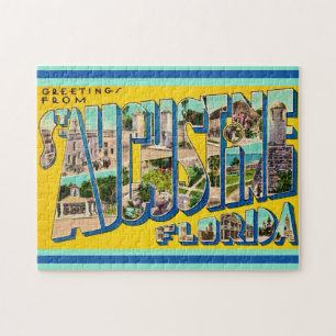 Retro St Augustine FL 11x14 Jigsaw Puzzle