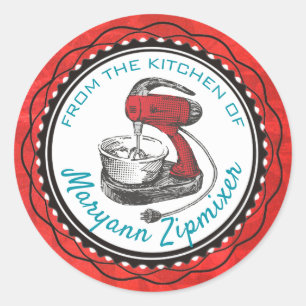 Retro stand mixer from the kitchen of sticker
