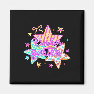 Retro star kindergarten back to school funny magnet