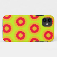 Retro Star Red Orange Lime Green