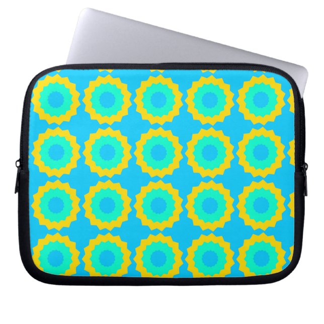 Retro Star Turquoise & Yellow iPhone / iPad case (Front)