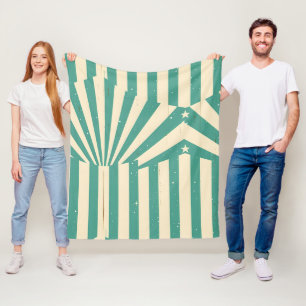 Retro Starburst Fleece Blanket