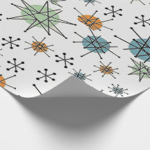 Retro Starburst Wrapping Paper