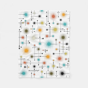 Retro Starbursts A Go-Go! Fleece Blanket