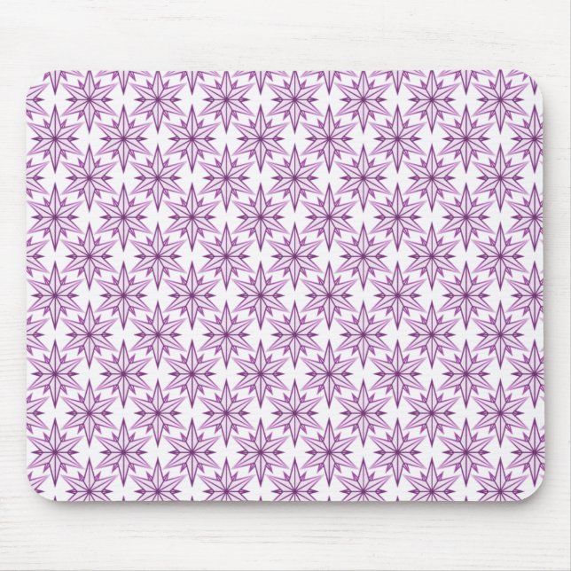 Retro Starlight Mousepad, Purple Mouse Pad (Front)