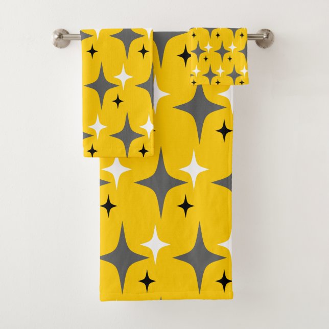 Retro Stars Bath Towel Set (Insitu)