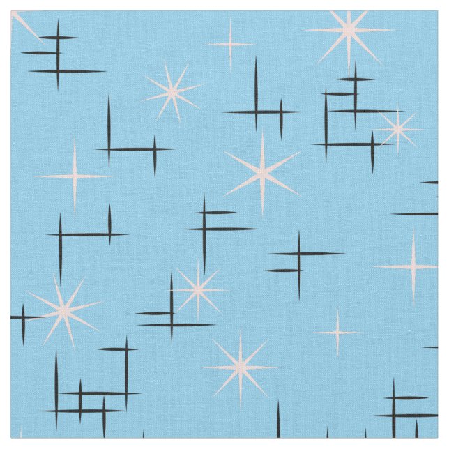 Retro Stars Fabric (Close Up)