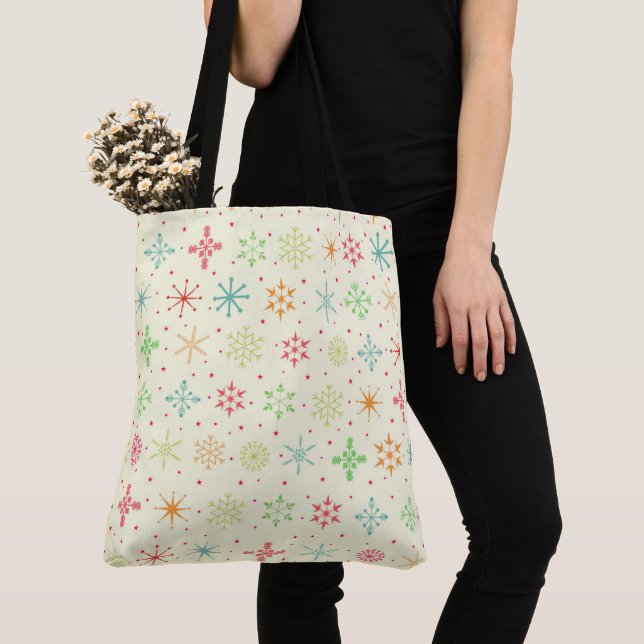 Retro Stars Tote Bag (Close Up)