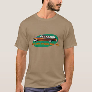 Retro Station Wagon (Brown & Green) T-Shirt