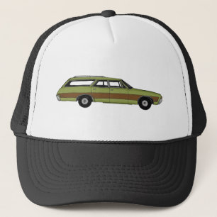 retro station wagon trucker hat