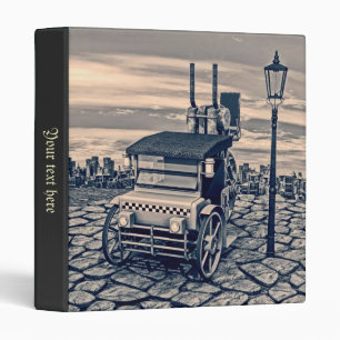 Retro Steam Cab Taxi Binder