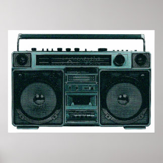 retro stereo poster