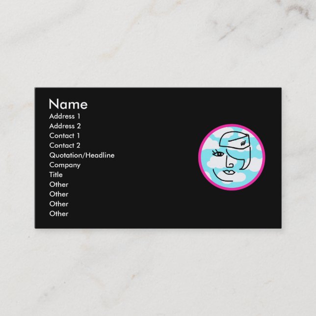 Retro Stewardess Business Cards (Front)
