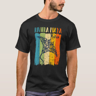 Retro Stingray Riviera Maya Mexico Theme Friends F T-Shirt