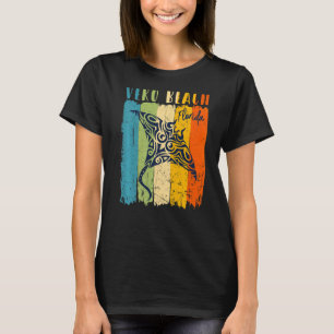 Retro Stingray Vero Beach Florida Theme Friends Fa T-Shirt
