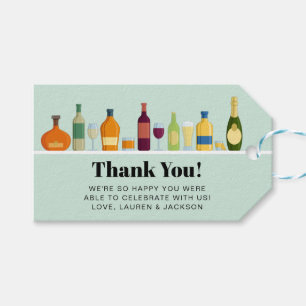 Retro Stocked Bar Favour Gift Tags