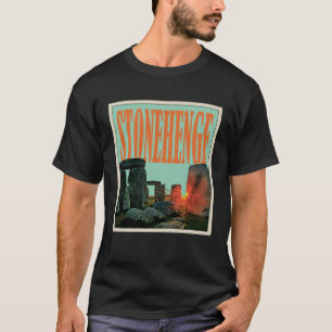 Retro Stonehenge England Souvenir T-Shirt