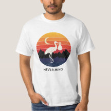 Retro Stork Never Mind Funny Baby Delivery Sunset