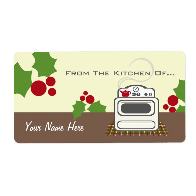 Retro Stove Christmas From The Kitchen Of... (Front)